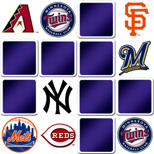jeu memory pour enfants - Logos des équipes de Baseball - en ligne et gratuit jeu memory pour enfants - Logos des équipes de Baseball - en ligne et gratuit