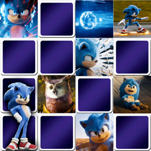Jeu Memory pour enfant - Sonic le film - en ligne et gratuit