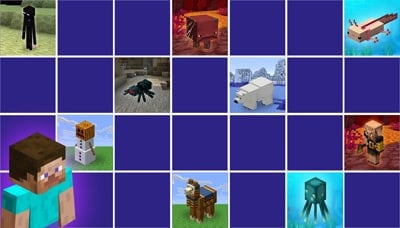 jeu memory enfants - Minecraft - en ligne et gratuit