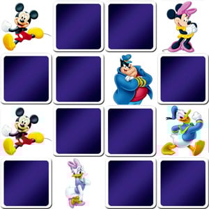 Jeu de memory enfant - Walt Disney - en ligne et gratuit