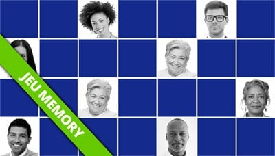 Jeu de memory pour adultes - La mémoire des visages - en ligne et gratuit
