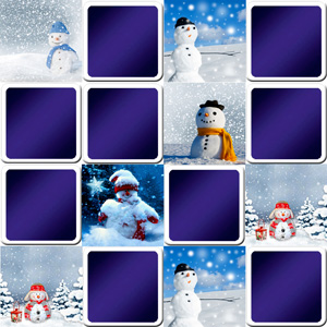 Snowman matching game