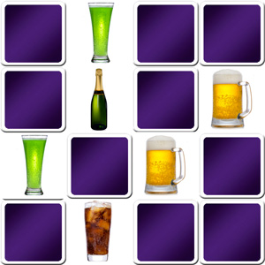 Online matching game for adults - drinks Online matching game for adults - drinks