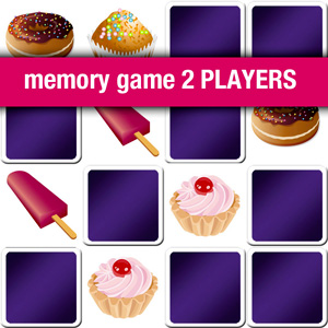 matching game 2 players - cakes