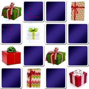 Christmas presents matching game