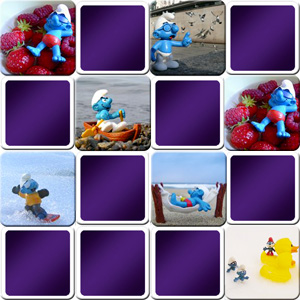 Smurfs matching game