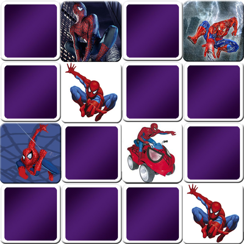 Jeu de memory enfant - Spiderman - en ligne et gratuit