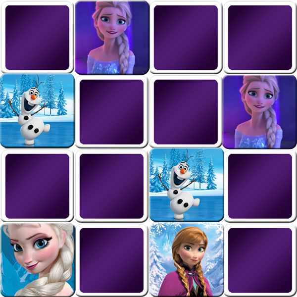 Jeu De Memory Enfant La Reine Des Neiges En Ligne Et Gratuit Memozor