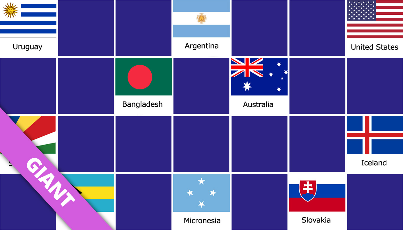 Flag quiz online, world flags game by GreenTomatoMedia