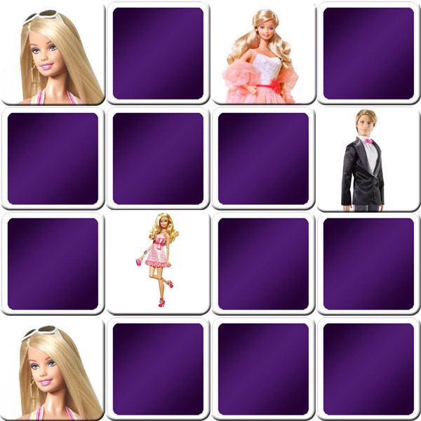Play Matching Game For Kids - Barbie - Online & Free | Memozor