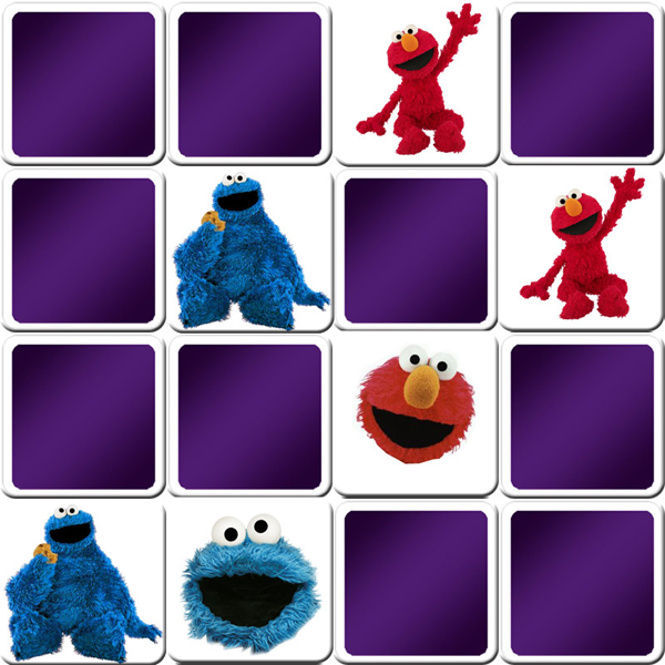 Play matching game for - Elmo - Online & |