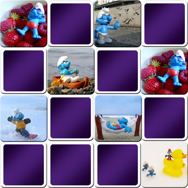 Smurf Board Games Smurf Spin-A-Round Game The Smurf River Ride Game The  Smurf Picture Match Game