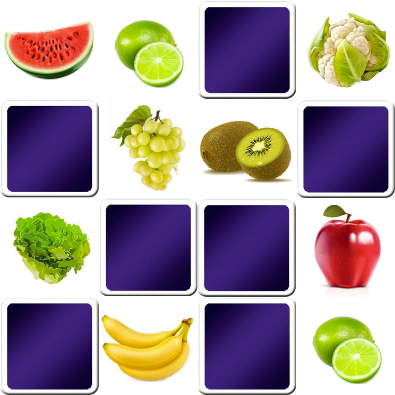 Play matching game for adults fruits and vegetables online free