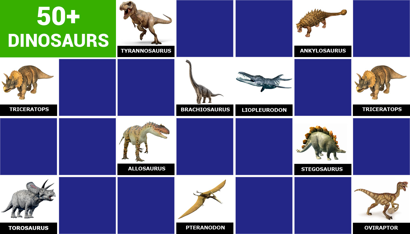 Play matching game - Dinosaurs - Online & Free